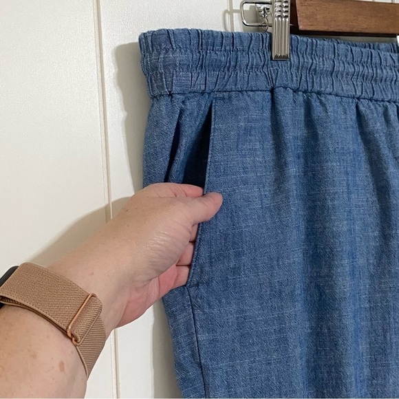 J. By J. Crew cotton chambray drawstring pants size 18W - Picture 5 of 11